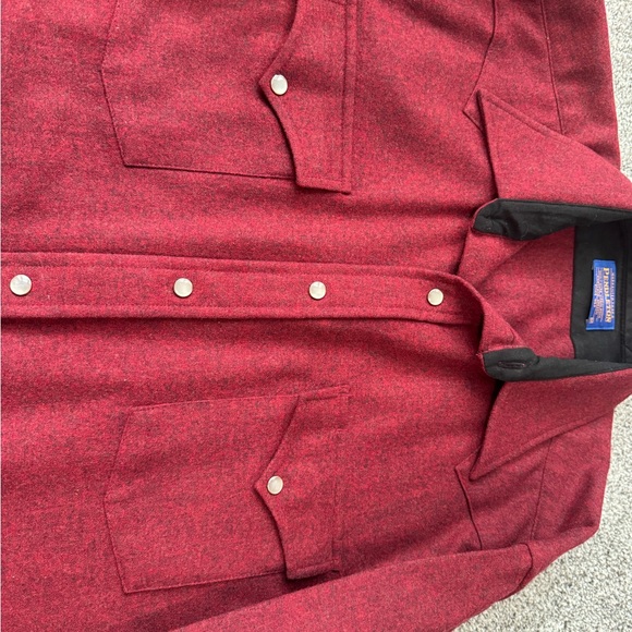 Pendleton Canyon Red Wool Shirt. Snap wool - men’s medium - Picture 3 of 4